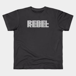 Rebel Rebel, silver Kids T-Shirt